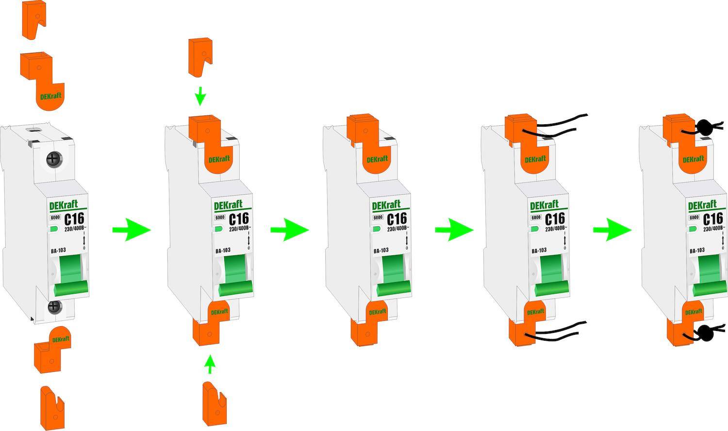 Клеммная пломбируемая заглушка Schneider Electric для ва-101 нов 18107dek